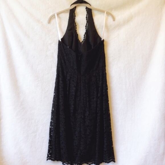David's Bridal Dresses & Skirts - David’s Bridal Black Halter Top Laced Short Dress